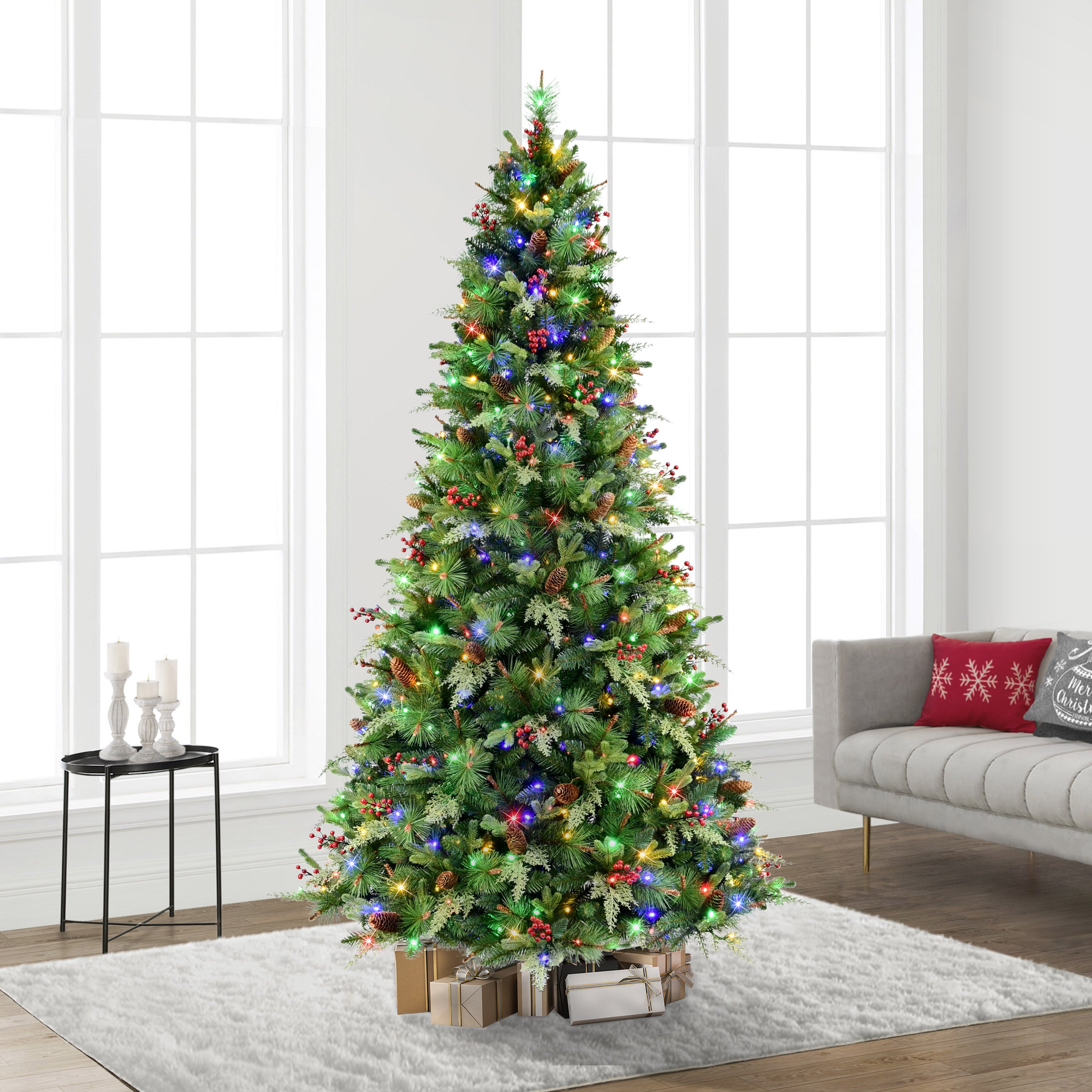 7.5ft. Pre-Lit Spruce Tree